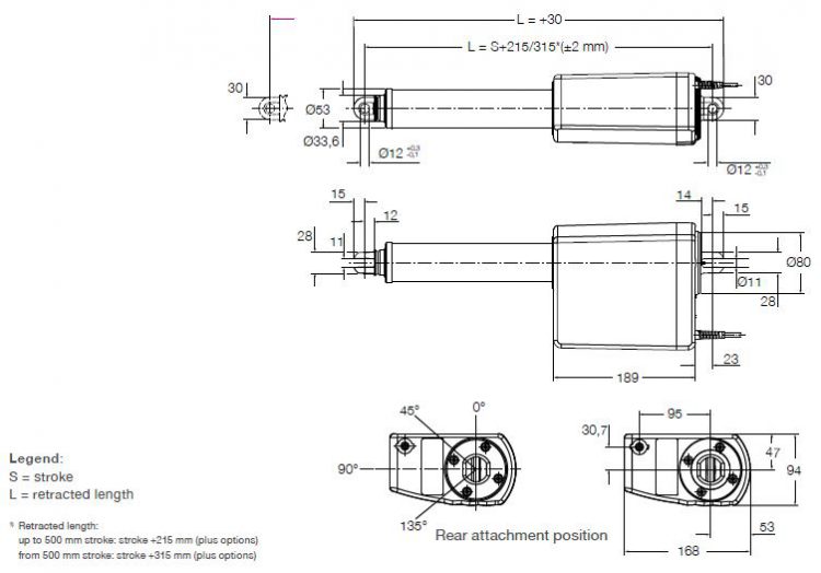 Runner 2 Bản vẽ xi lanh điện y tế Runner