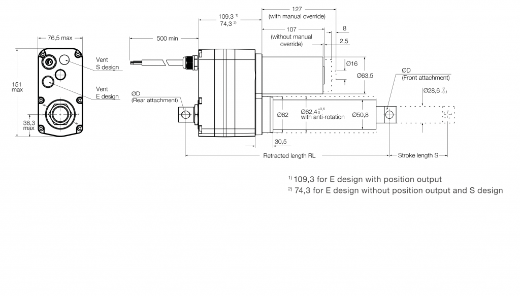 Xi lanh điện CAHB-20-x1E/S 3 CAHB-20-x1E/S bản vẽ 1