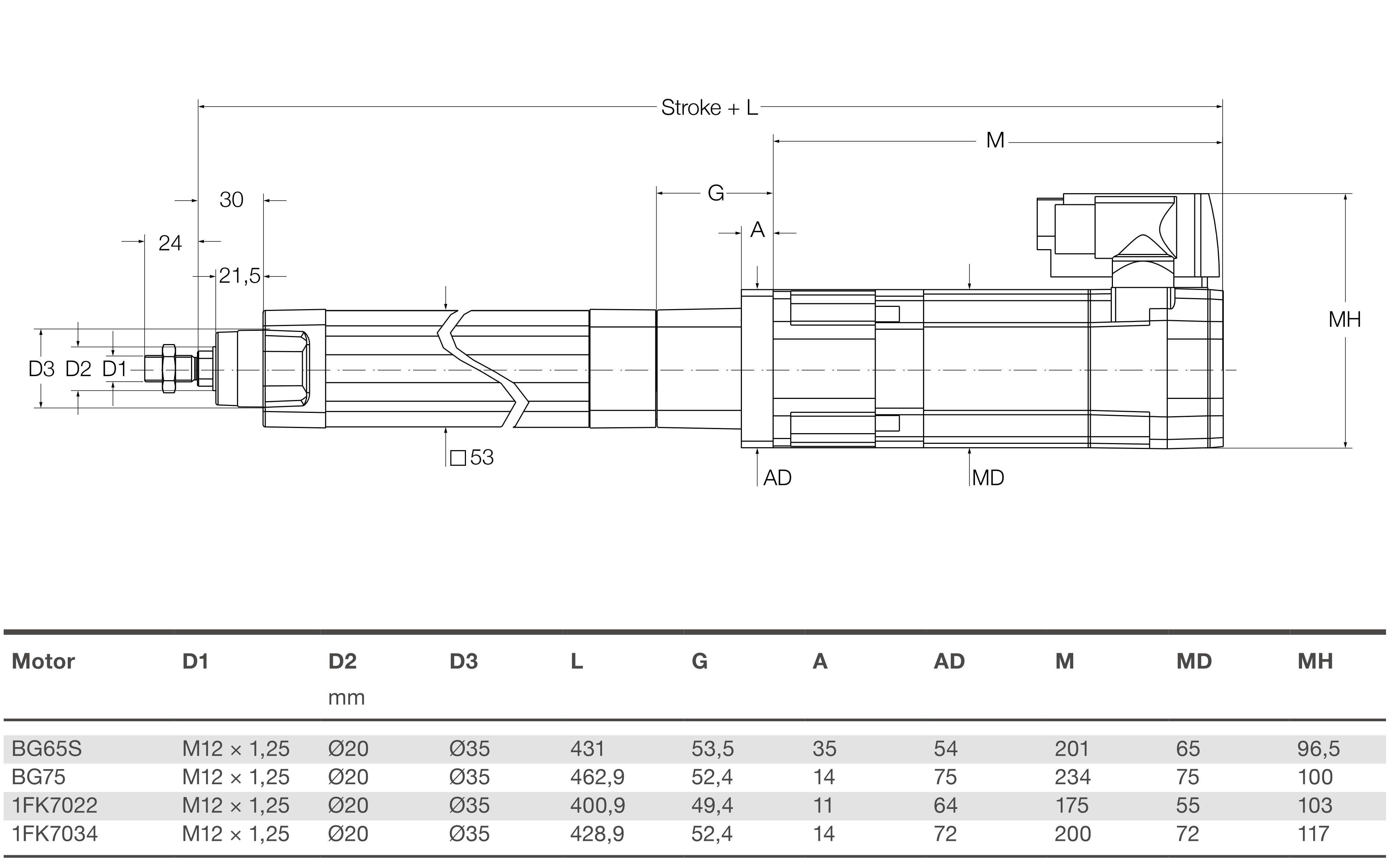 Xi lanh điện CASM-40-BN 4 CASM-40-BN bản vẽ