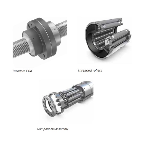 Planetary roller screws SR 4 Trục vít PRK Planetary roller screw, preload with split nut, centered flange