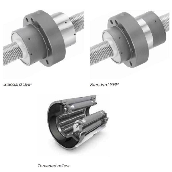 Planetary roller screws SR 2 Trục vít roller SRF BRF SRP BRP Planetary roller screw, axial play, centered flange