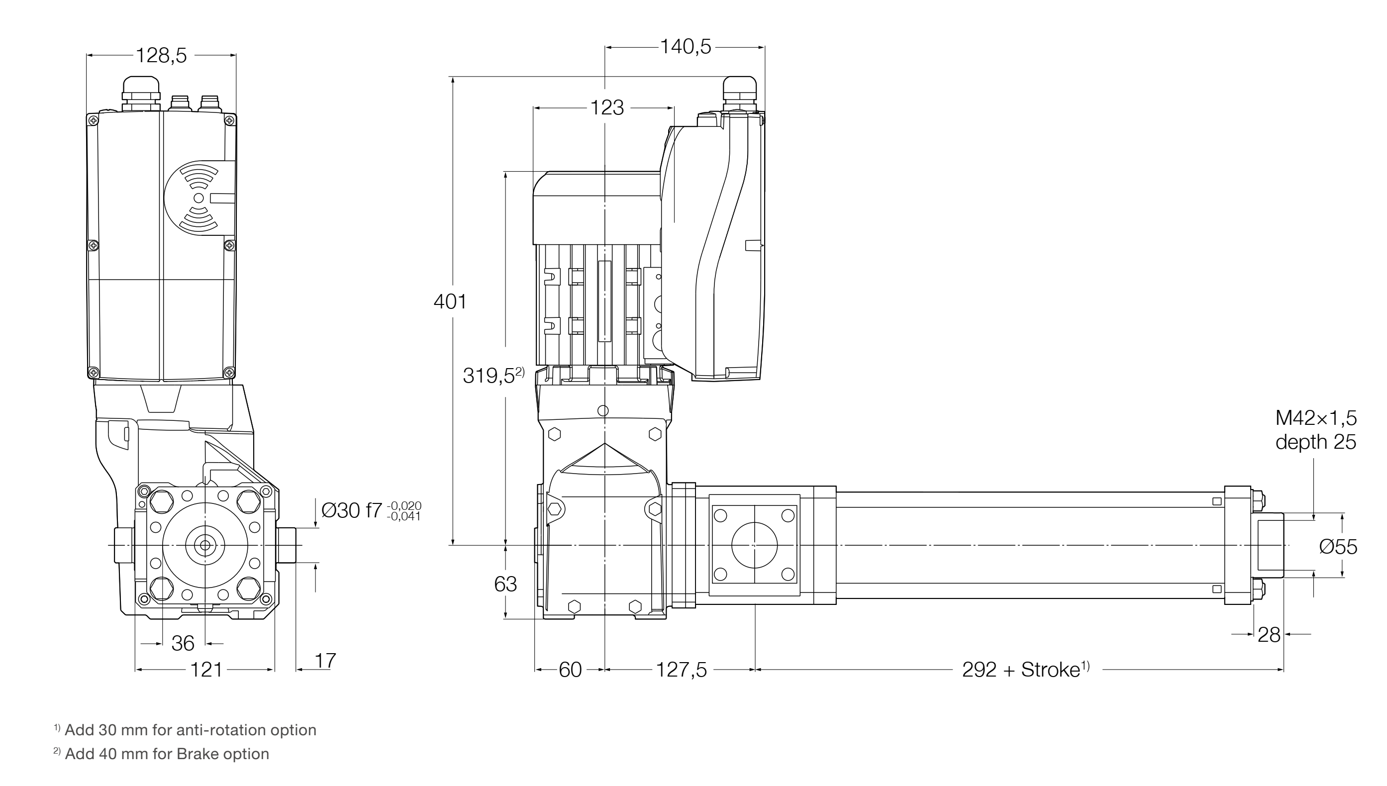 Xi lanh điện LEMC-3005 9 LEMC-A-3005 L- bản vẽ