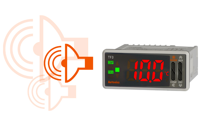 Bộ điều khiển nhiệt độ TF3 cho máy làm mát Autonics 6 3. Tích hợp chức năng báo động TF3