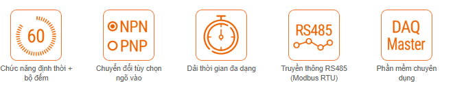 Bộ đếm / bộ định thời CT loại hiển thị số Autonics 1 Các tính năng chính bộ đếm bộ định thời CT