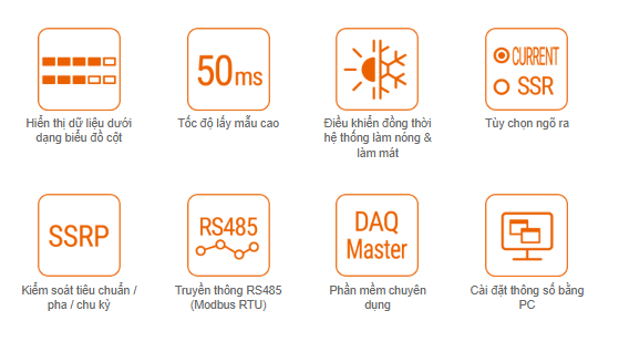 Bộ điều khiển nhiệt độ KPN dưới dạng biểu đồ cột Autonics 1 Các tính năng chính bộ điều khiển nhiệt độ KPN