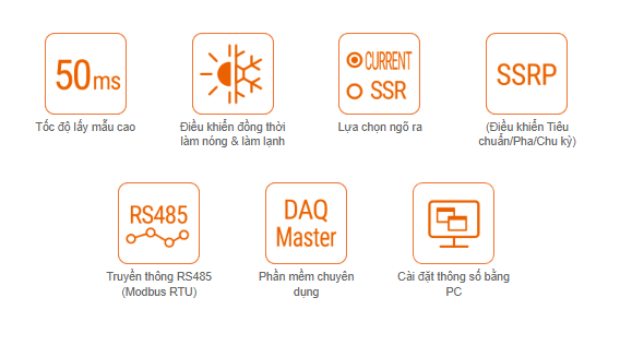 Bộ điều khiển nhiệt độ TK PID hiệu suất cao Autonics 1 Các tính năng chính bộ điều khiển nhiệt độ độ ẩm TK