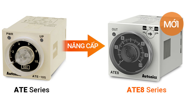 Bộ định thời ATE8 loại analog Autonics 2 Các tính năng chính bộ định thời ATE8.