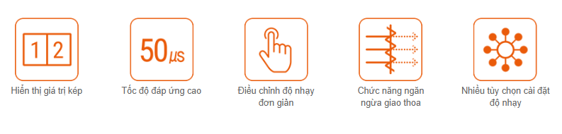 Bộ khuếch đại sợi quang BFX màn hình LCD Autonics 1 Các tính năng chính bộ khuếch đại sợi quang BFX