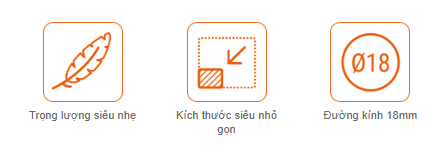 Bộ mã hoá vòng quay E18S tương đối Ø18mm Autonics 1 Các tính năng chính bộ mã hoá vòng quay tương đối E18S
