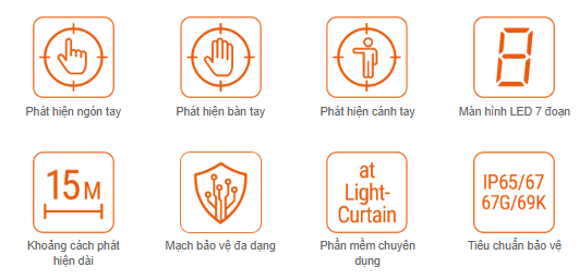 Cảm biến an toàn SFL Autonics 1 Các tính năng chính cảm biến an toàn SFL