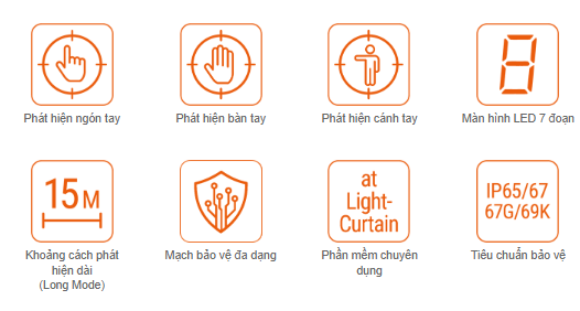 Cảm biến an toàn SFLA Autonics 1 Các tính năng chính cảm biến an toàn SFLA
