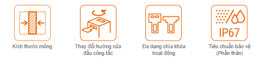 Công tắc khóa cửa SFDL2 an toàn loại mỏng Autonics 1 Các tính năng chính công tắc khóa cửa SFDL2
