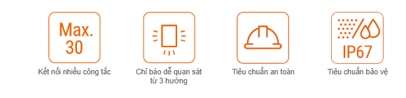 Công tắc an toàn SFN không tiếp xúc Autonics 1 Các tính năng chính công tắc khóa cửa SFN