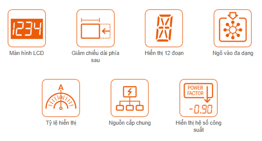 Đồng hồ đo đa năng MX4W màn hình LCD Autonics 1 Các tính năng chính đồng hồ đo đa năng MX4W