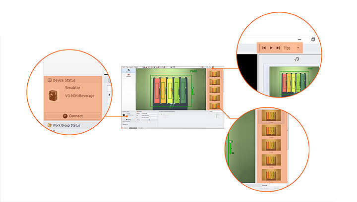 Cảm biến hình ảnh VG loại màu 0.4M Autonics 18 Chức năng mô phỏng kiểm tra TPS20