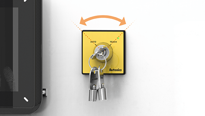 Có thể chọn chức năng khóa bằng chìa khóa SF2KR