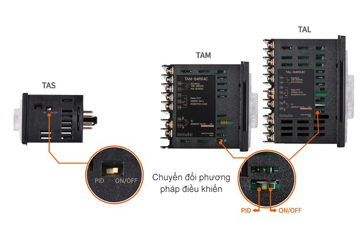 Bộ điều khiển nhiệt độ TA loại PID Autonics 3 Dễ dàng chuyển đổi phương pháp điều khiển TA