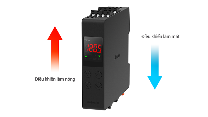 Bộ điều khiển nhiệt độ TR1D PID loại mỏng Autonics 5 Điều khiển đồng thời quá trình làm nóng và làm mát TR1D