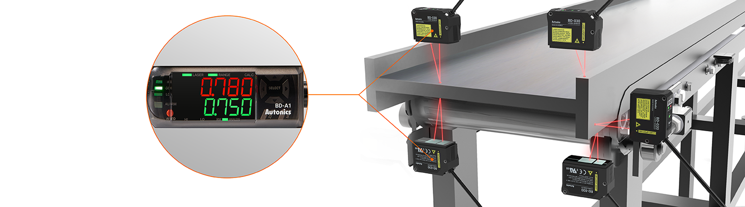 Cảm biến độ dịch chuyển BD bằng laser Autoncics 7 Hỗ trợ chức năng tính toán BD