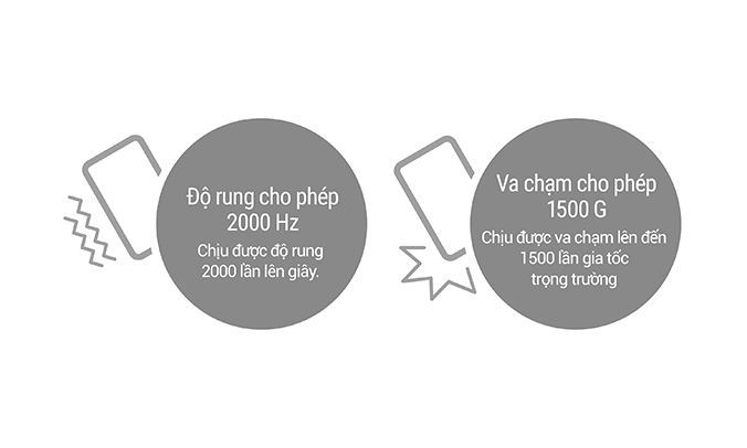 Khả năng chống rung và va đập cao BS5