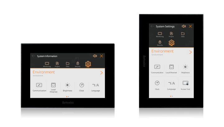 Lắp đặt màn hình nằm ngang hoặc nằm dọc tùy theo nhu cầu sử dụng GP-A070
