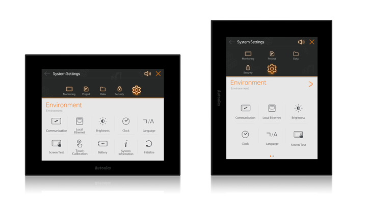 Lắp đặt màn hình nằm ngang hoặc nằm dọc tùy theo nhu cầu sử dụng GP-A104