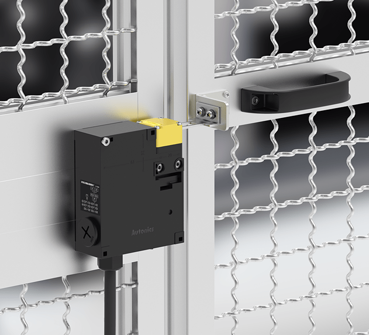 Công tắc khóa cửa SFDL2 an toàn loại mỏng Autonics 3 Lắp đặt mặt sau SFDL