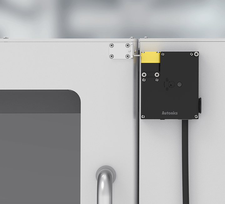 Công tắc khóa cửa SFDL2 an toàn loại mỏng Autonics 2 Lắp đặt mặt trước SFDL2