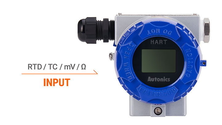 Đầu dò nhiệt độ KT-502H loại giao thức HART Autonics 4 Nhiều lựa chọn ngõ vào (tùy chọn) KT-502H