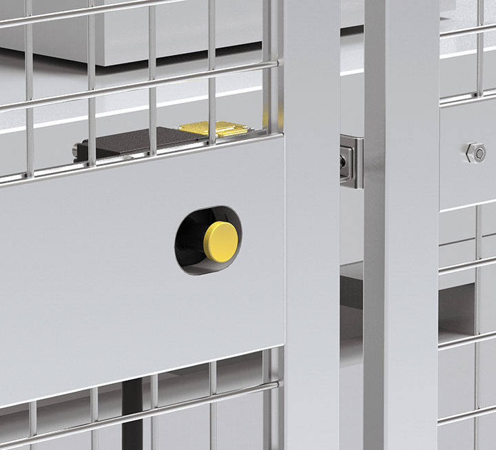 Công tắc khóa cửa SFDL2 an toàn loại mỏng Autonics 4 Nút mở khóa SFDL