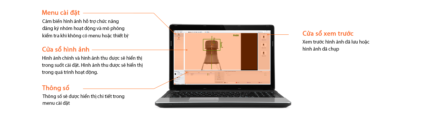 Cảm biến hình ảnh VG Monochrome 0.4M Autonics 18 Phần mềm cảm biến hình ảnh miễn phí (Vision Master) VG Monochorme