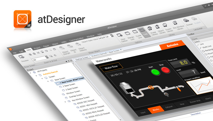 Phần mềm chỉnh sửa màn hình atDesigner GP-A104
