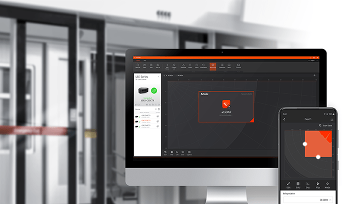 Cảm biến LIDAR LSE2 Autonics 6 Phần mềm chuyên dụng atLiDAR đi kèm (Máy tính Thiết bị Android) lse2