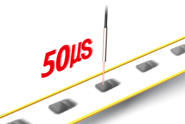 Bộ khuếch đại sợi quang BFX màn hình LCD Autonics 3 Phát hiện vật đang chuyển động nhanh nhờ tốc độ đáp ứng cao 50㎲ BFX