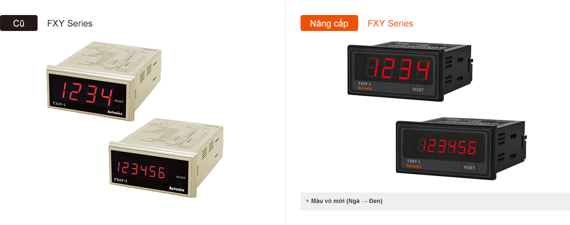 Bộ đếm / bộ định thời FXY Autonics 2 Thiết kế FXY