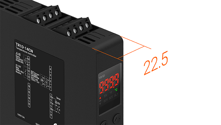 Bộ điều khiển nhiệt độ TR1D PID loại mỏng Autonics 2 Thiết kế nhỏ gọn với chiều rộng chỉ 22.5mm TR1D