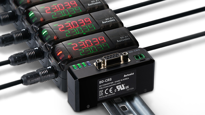 Bộ chuyển đổi truyền thông BD-C cho cảm biến độ dịch Autonics 3 Trực tiếp sử dụng nguồn từ bộ khuếch đại BD-C