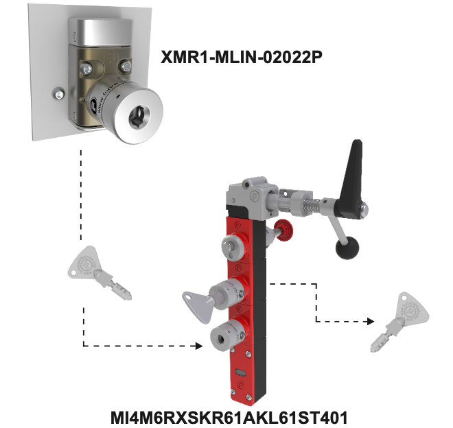Khoá liên động Interlock - Dòng Cửa Nhôm Tự Động - Hệ Đệm 2 Khoá liên động Interlock - Dòng Cửa Nhôm Tự Động - Hệ Đệm