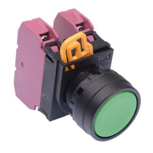 YW1B-M1E02G IDEC Nút ấn nhả màu xanh 2NC