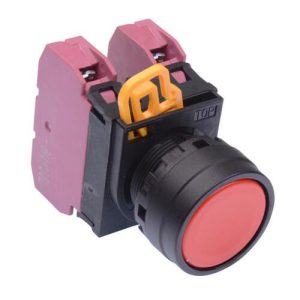 YW1B-M1E02R IDEC Nút ấn nhả màu đỏ 2NC