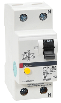 Cầu dao BV-D 2P 63A 300mA Aptomat Mitsubishi 1 Cầu dao BV-D 2P 63A 300mA Aptomat Mitsubishi