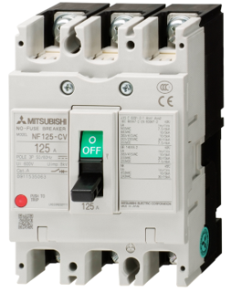 Cầu dao MCCB NF125-CV Mitsubishi. Cầu dao khối đúc NF125-SV 2P 80A Mitsubishi