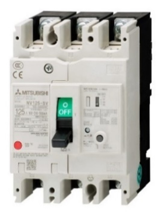 Cầu dao chống rò dạng khối NV125-HV 4P 50A TD Mitsubishi 1 Cầu dao chống rò dạng khối NV125-HV 4P 50A TD Mitsubishi