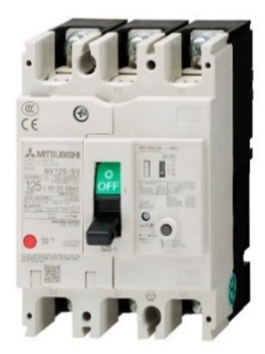 Cầu dao chống rò dạng khối NV125-SV 4P 15A 30mA Mitsubishi 1 Cầu dao chống rò dạng khối NV125-SV 4P 15A 30mA Mitsubishi