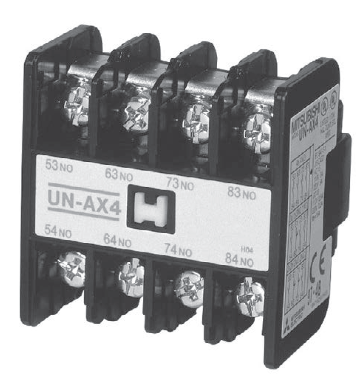 Tiếp điểm phụ UN-AX11 1A1B Mitsubishi 1 Tiếp điểm phụ UN-AX11 1A1B Mitsubishi