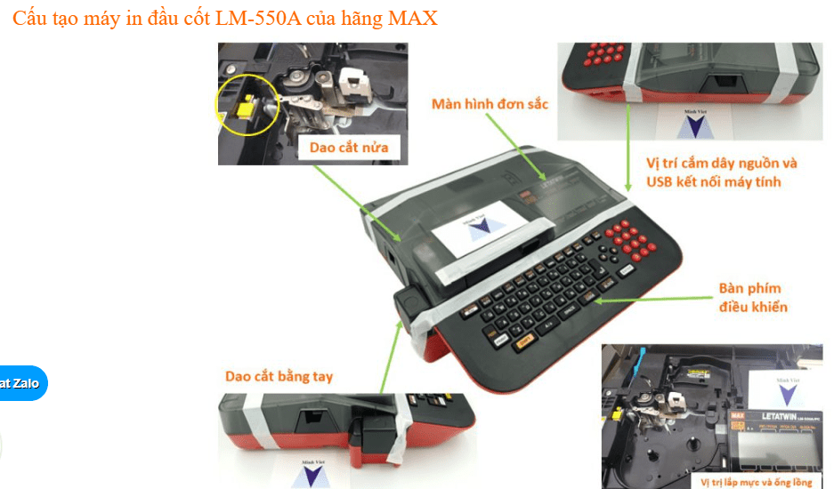 Cấu tạo máy LM-550A