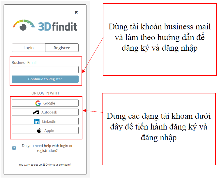Bước 2: Đăng ký tài khoản