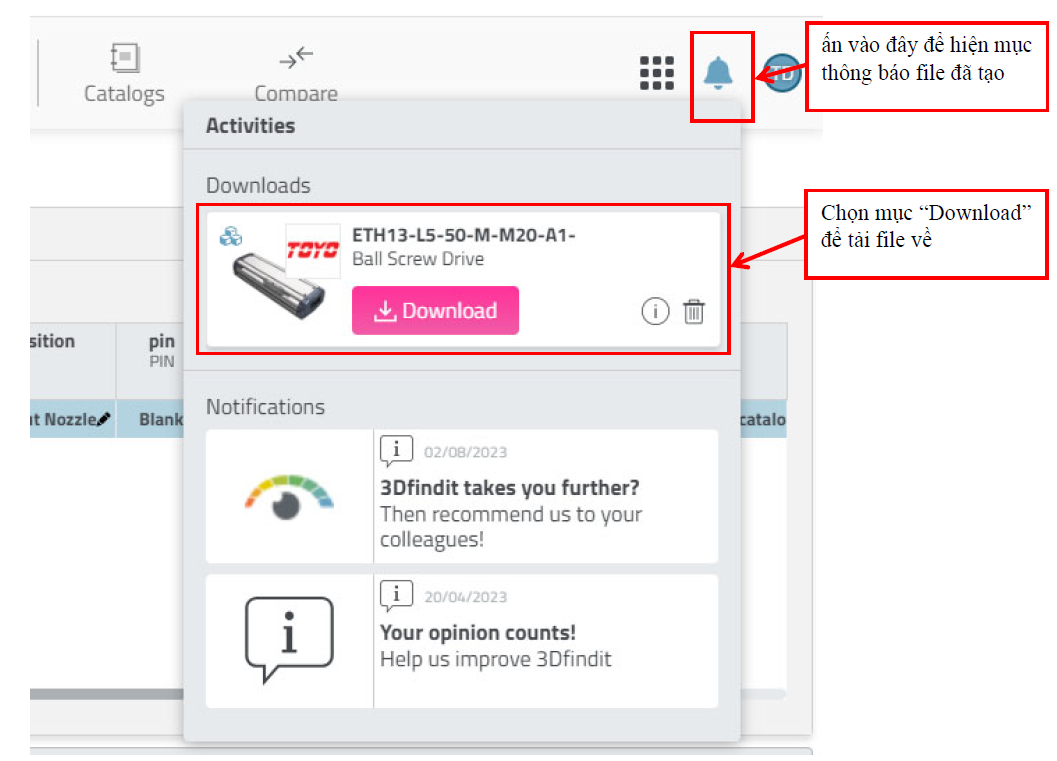 Bước 6: Khi lựa chọn mục “CAD” bảng lựa chọn các kiểu file để tải về sẽ hiện ra